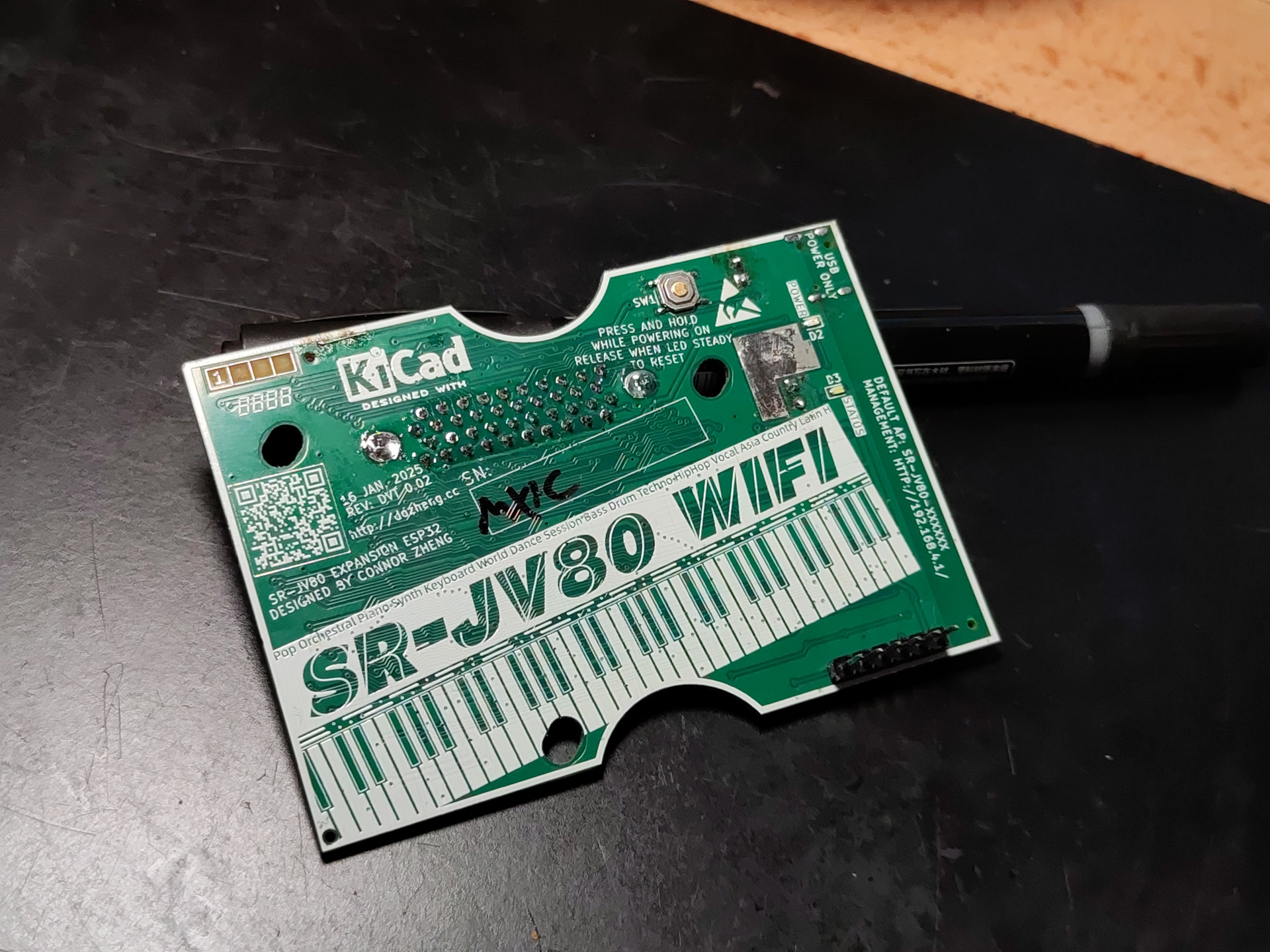 Roland SR-JV80 Re-writable ROM Card with ESP32